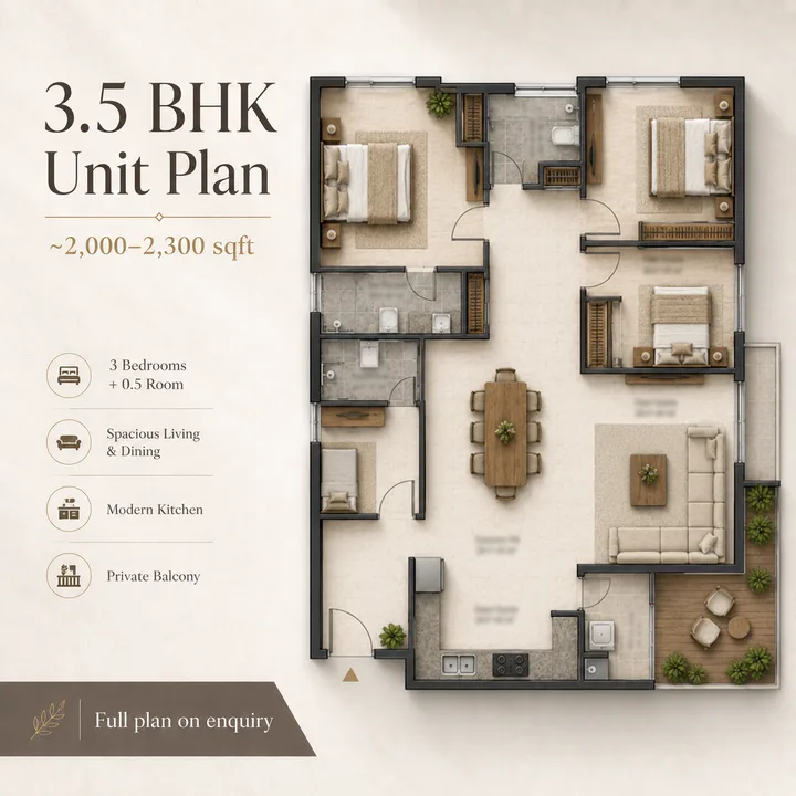 Sumadhura Kannamangala 3.5 BHK floor plan layout Sumadhura Kannamangala 3.5 BHK floor plan layout