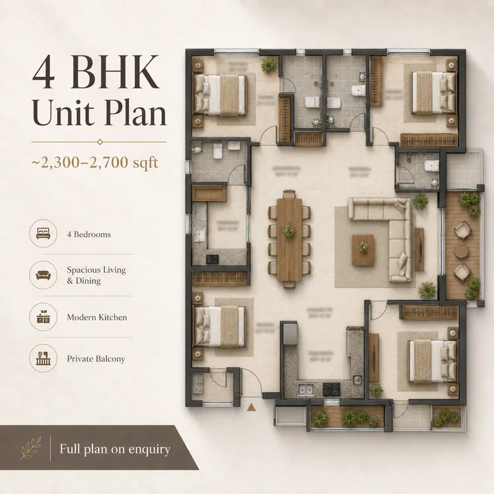Sumadhura Kannamangala 4 BHK floor plan layout Sumadhura Kannamangala 4 BHK floor plan layout